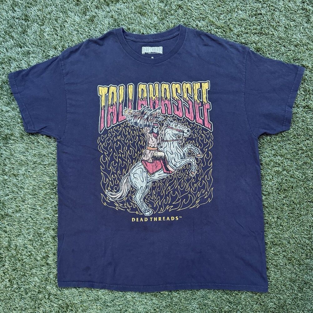 Dead Threads Tallahassee Graphic T Shirt XL Flame Warrior Black Cotton Tee